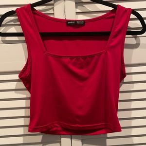Square neck crop top